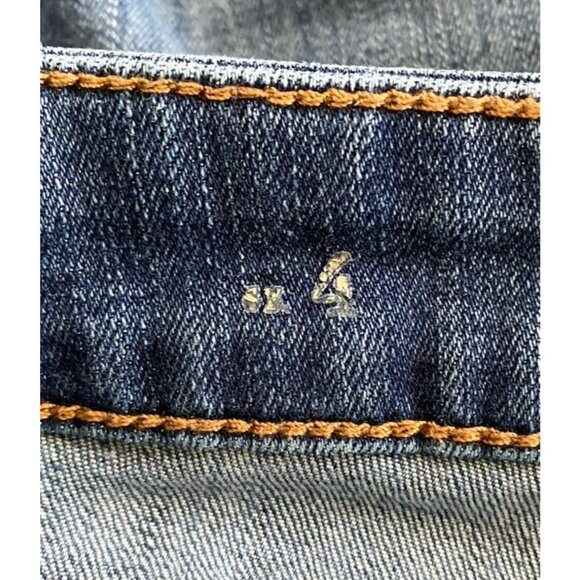 White House Black Market Womens ' The Skimmer ' Ankle Lace Up Jeans‎ Boho Size 4 - Picture 9 of 14